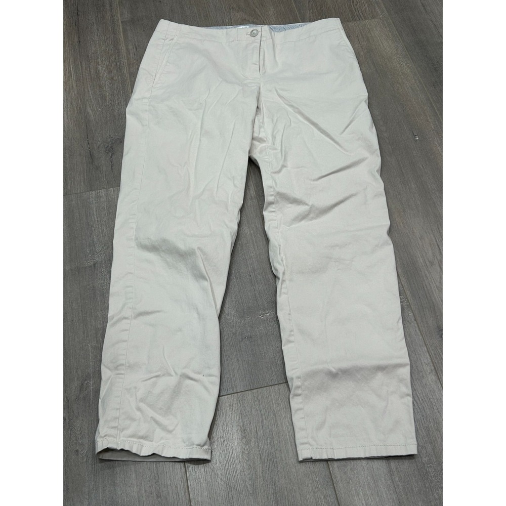 J. Jill Live In Chino Pants Womens 10 Petite Beige Stretch Casual Pants Capsule